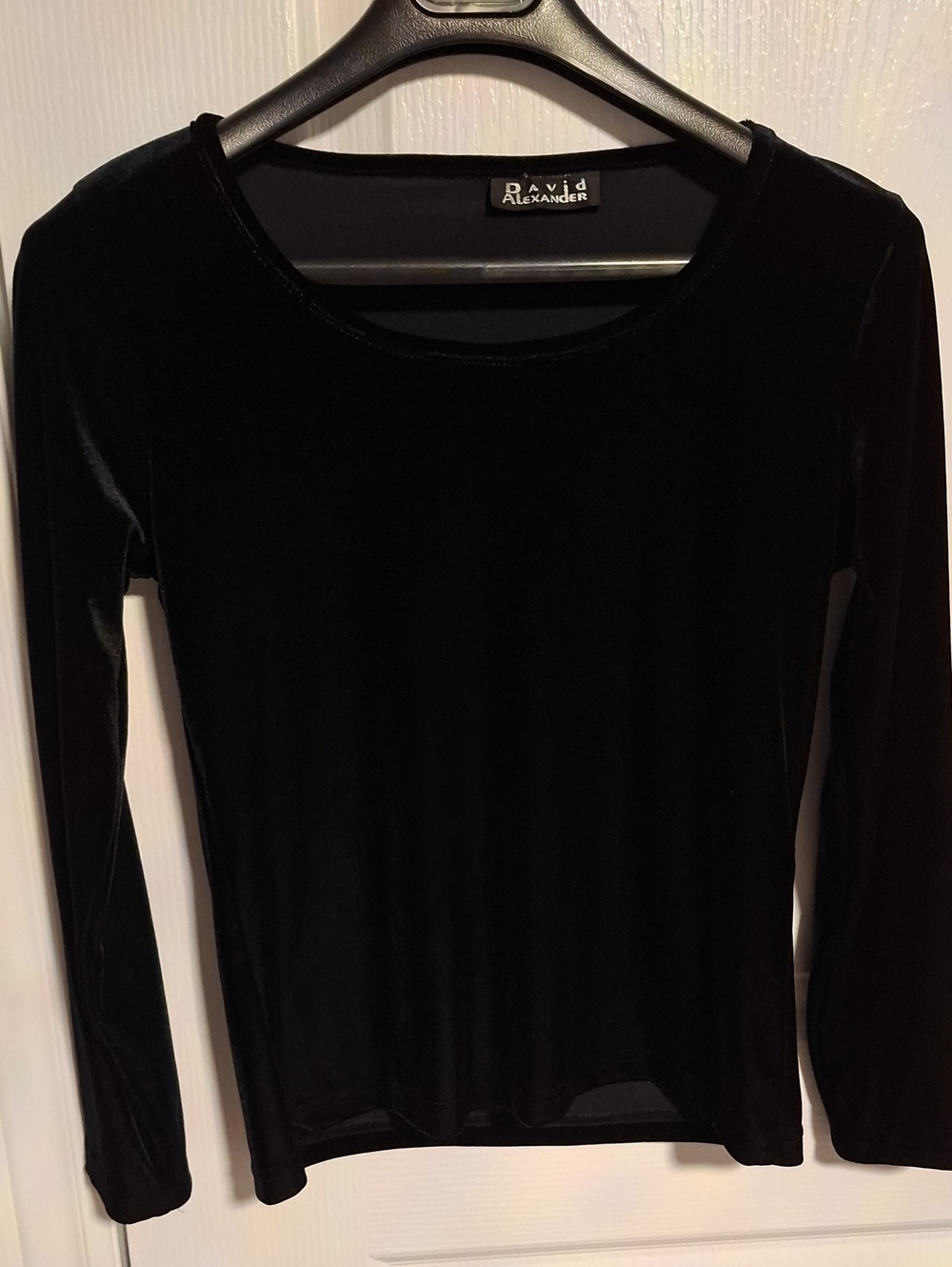 Black Velvet Long-Sleeve Tee